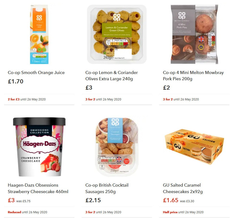 Co-op Food Offers from 8 May