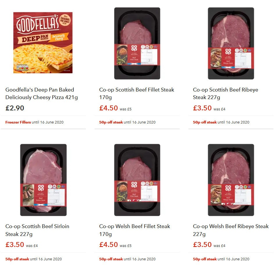 Co-op Food Offers from 6 June