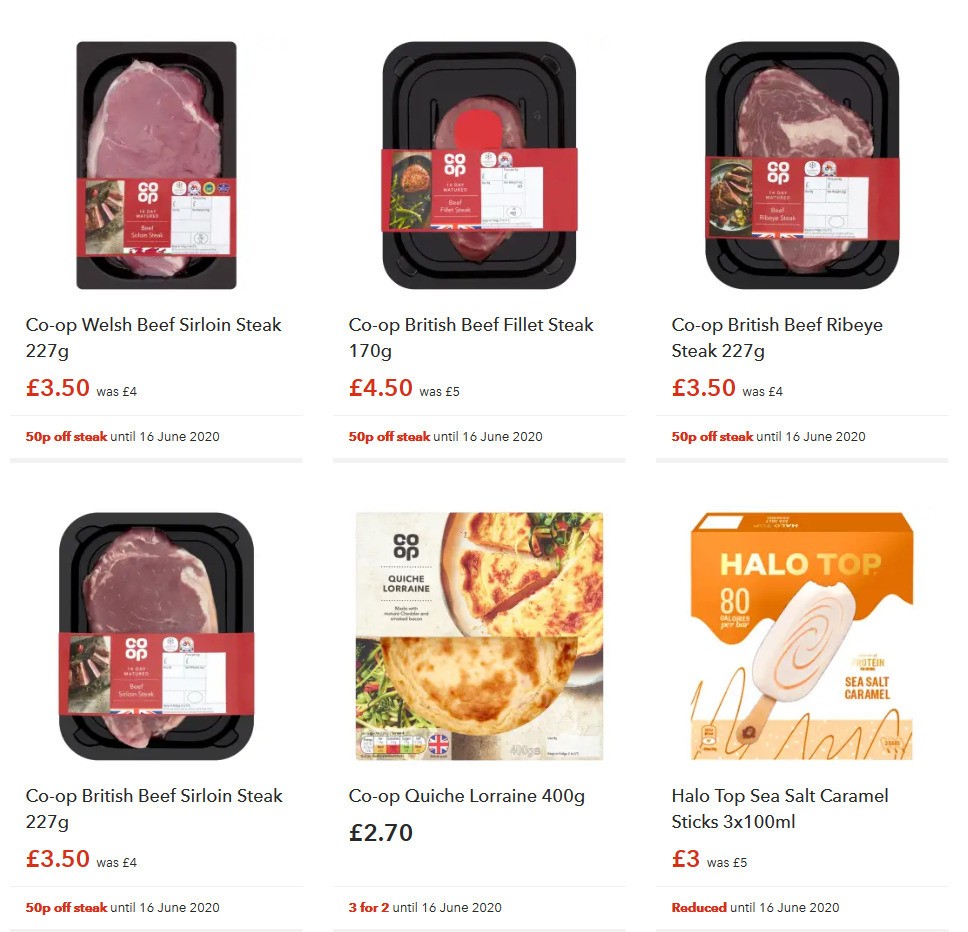 Co-op Food Offers from 6 June