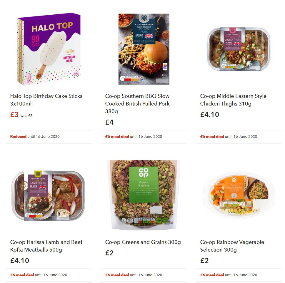 Co-op Food Offers from 6 June