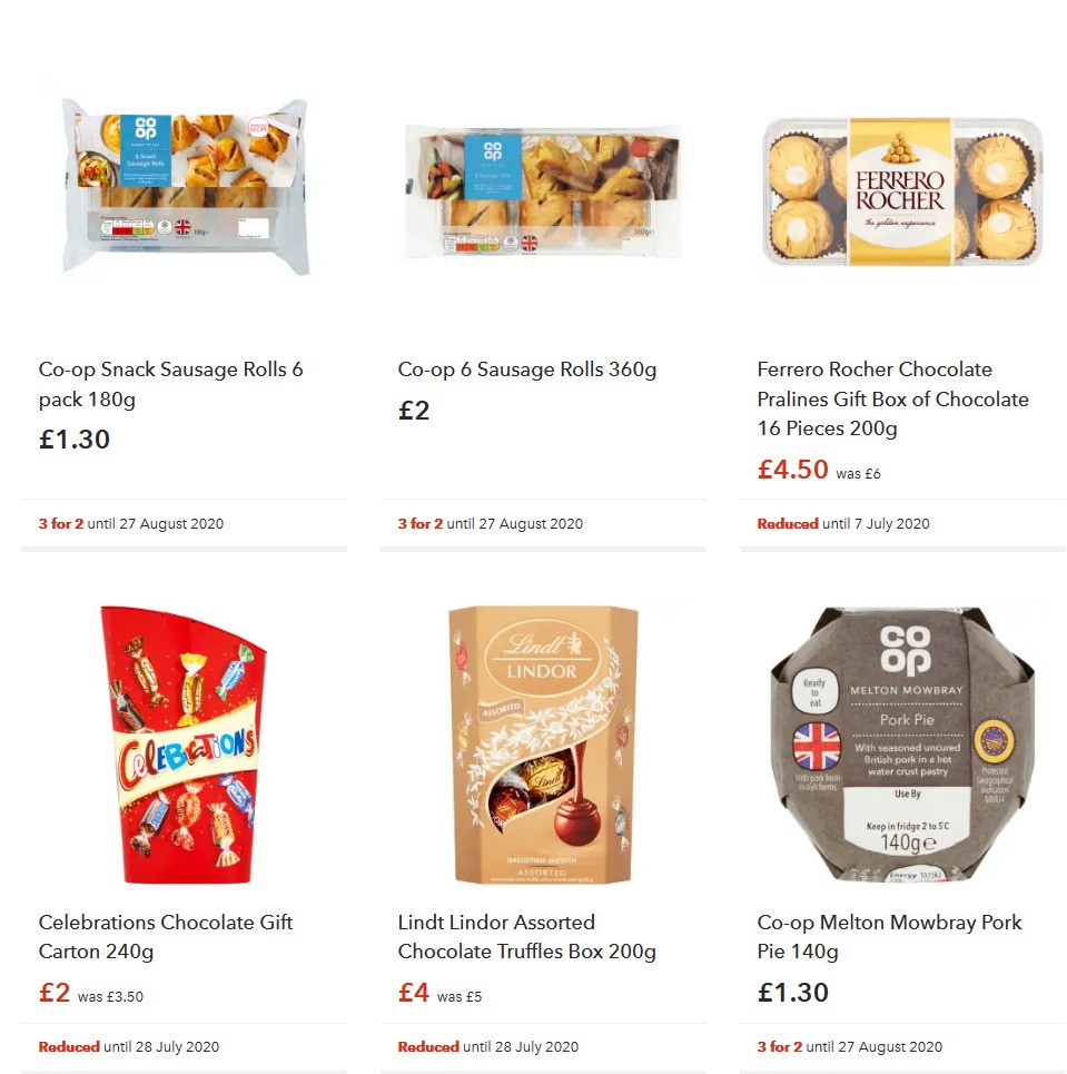 Co-op Food Offers from 20 June
