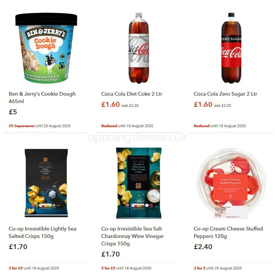 Co-op Food Offers from 5 August