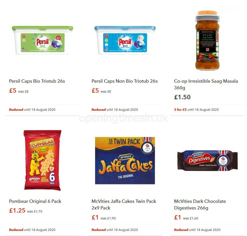 Co-op Food Offers from 5 August