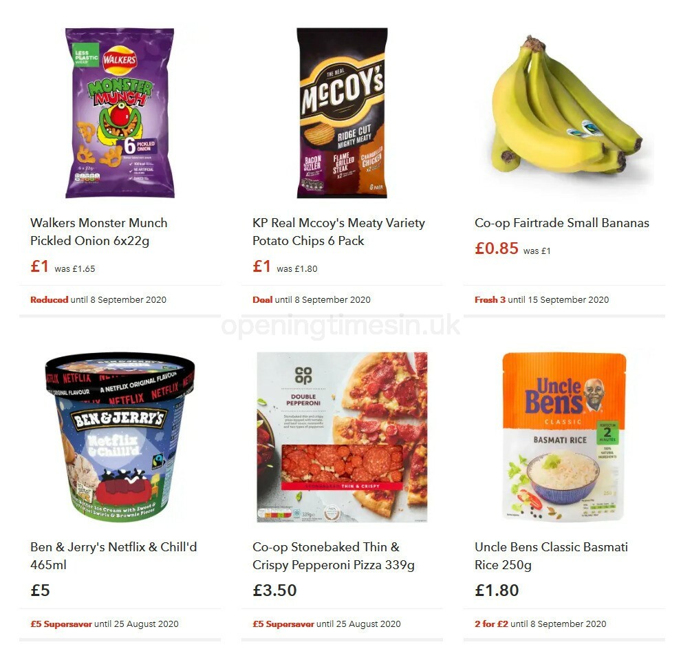 Co-op Food Offers from 26 August