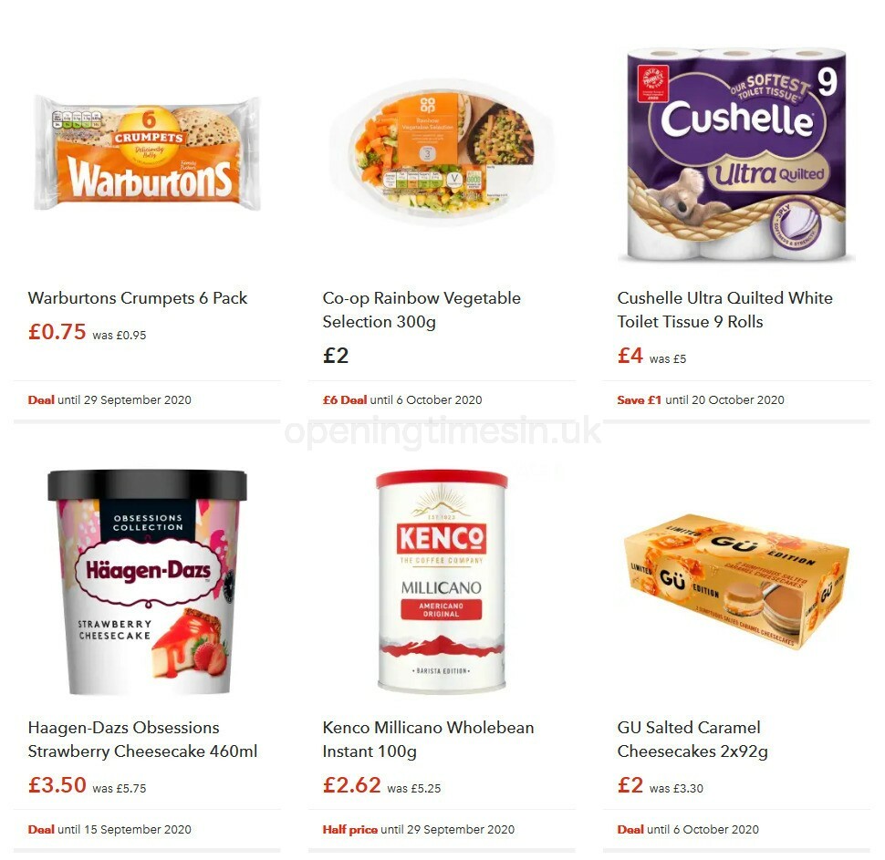 Co-op Food Offers from 16 September