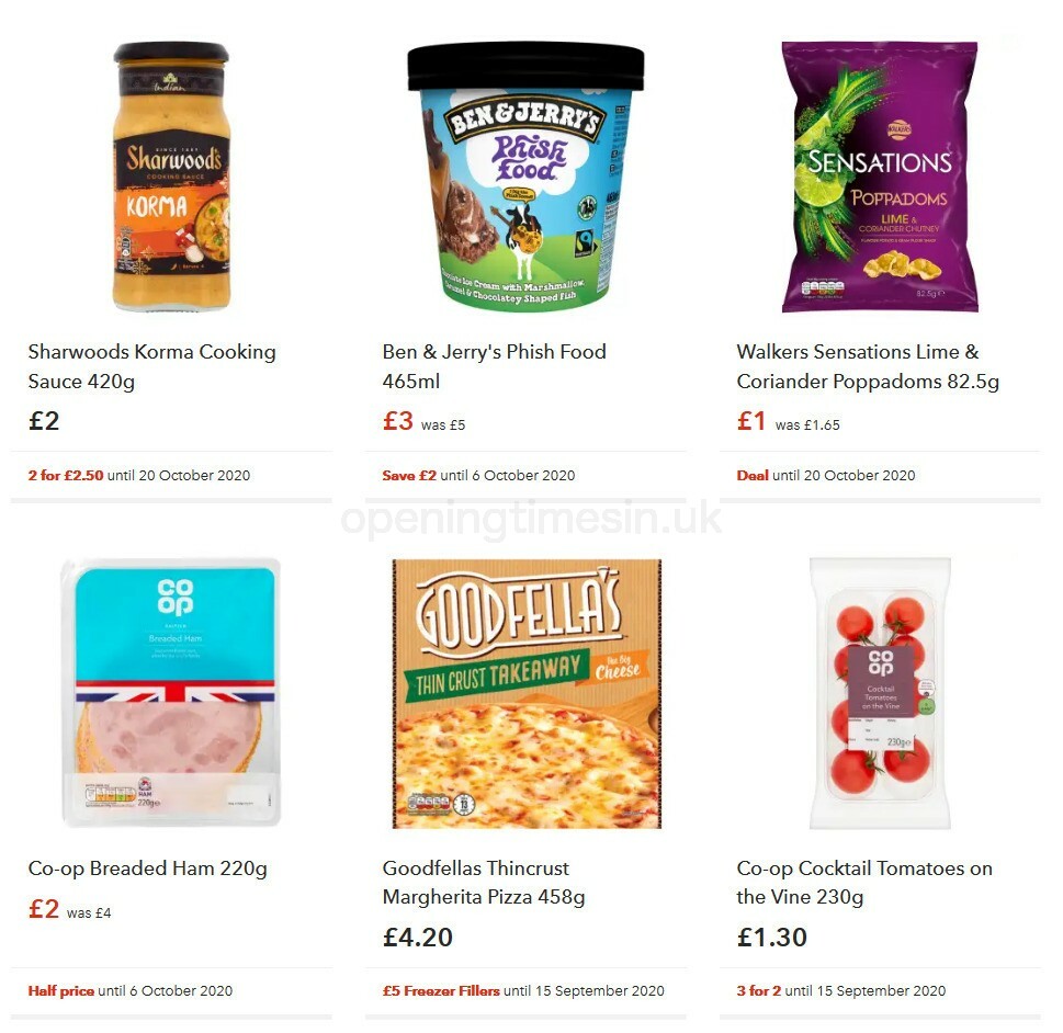 Co-op Food Offers from 16 September