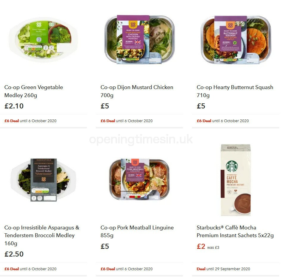 Co-op Food Offers from 16 September