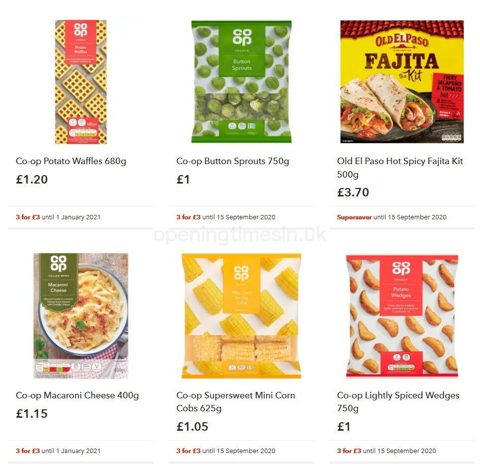 Co-op Food Offers from 16 September