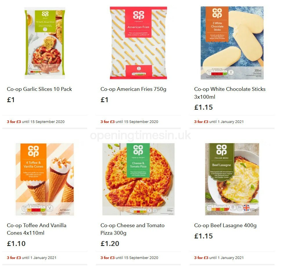 Co-op Food Offers from 16 September