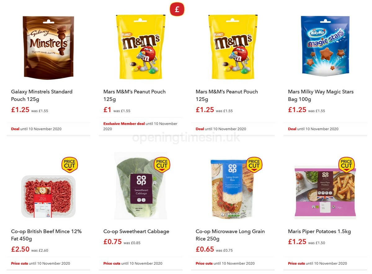 Co-op Food Offers from 28 October