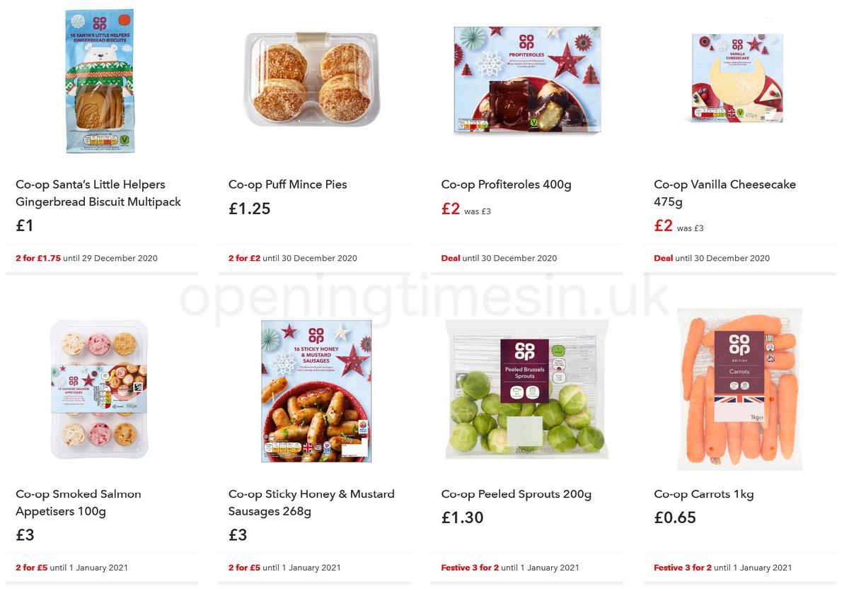 Co-op Food Offers from 9 December
