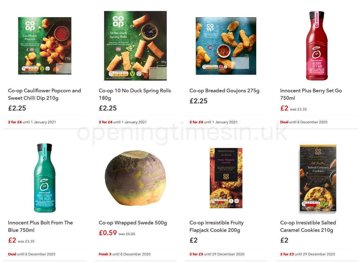 Co-op Food Offers from 9 December