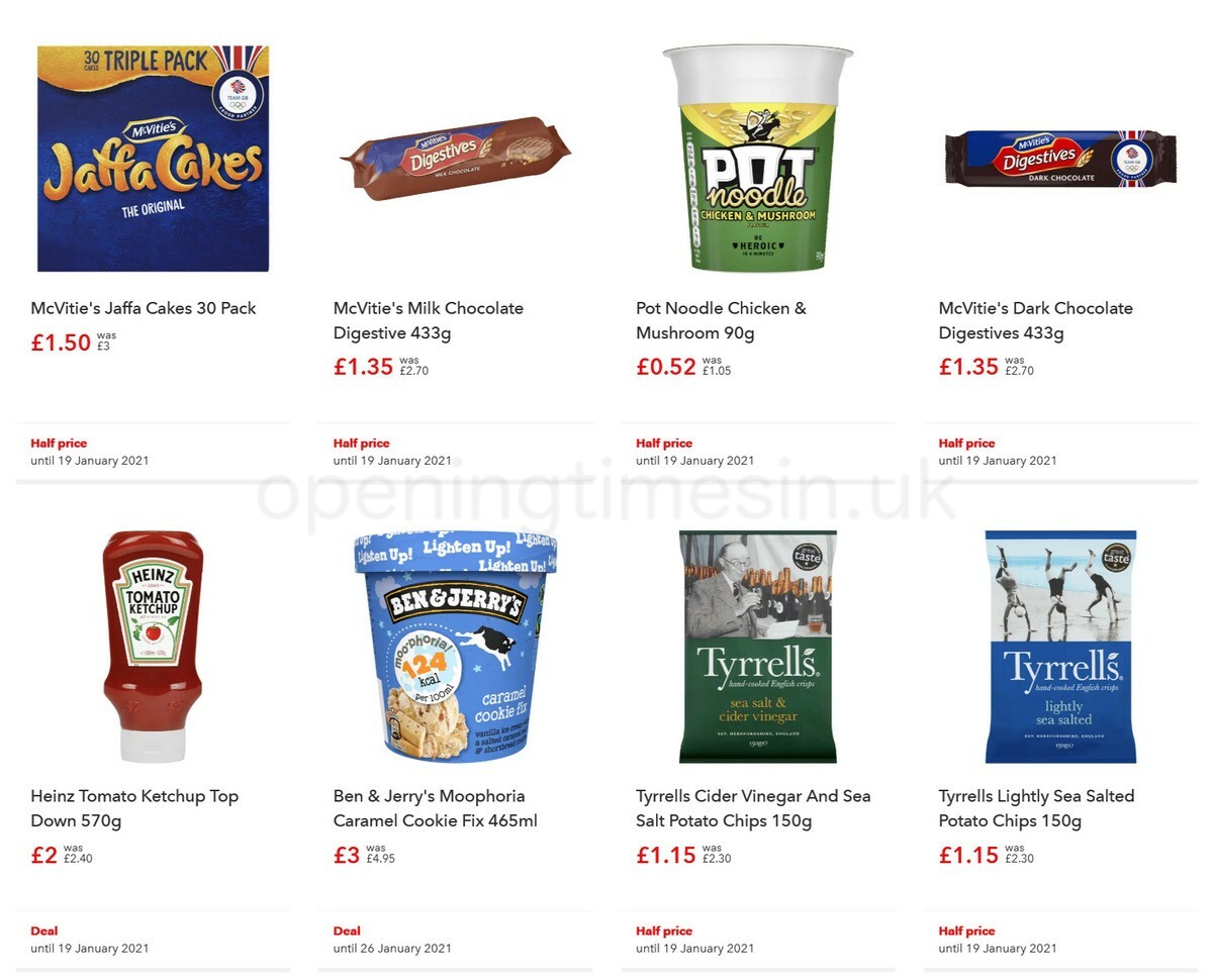 Co-op Food Offers from 2 January