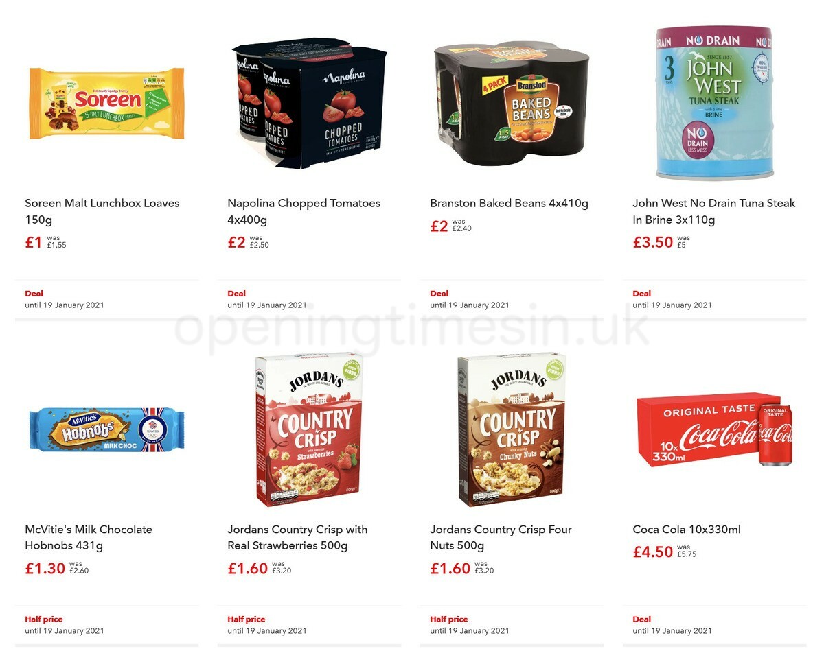 Co-op Food Offers from 2 January