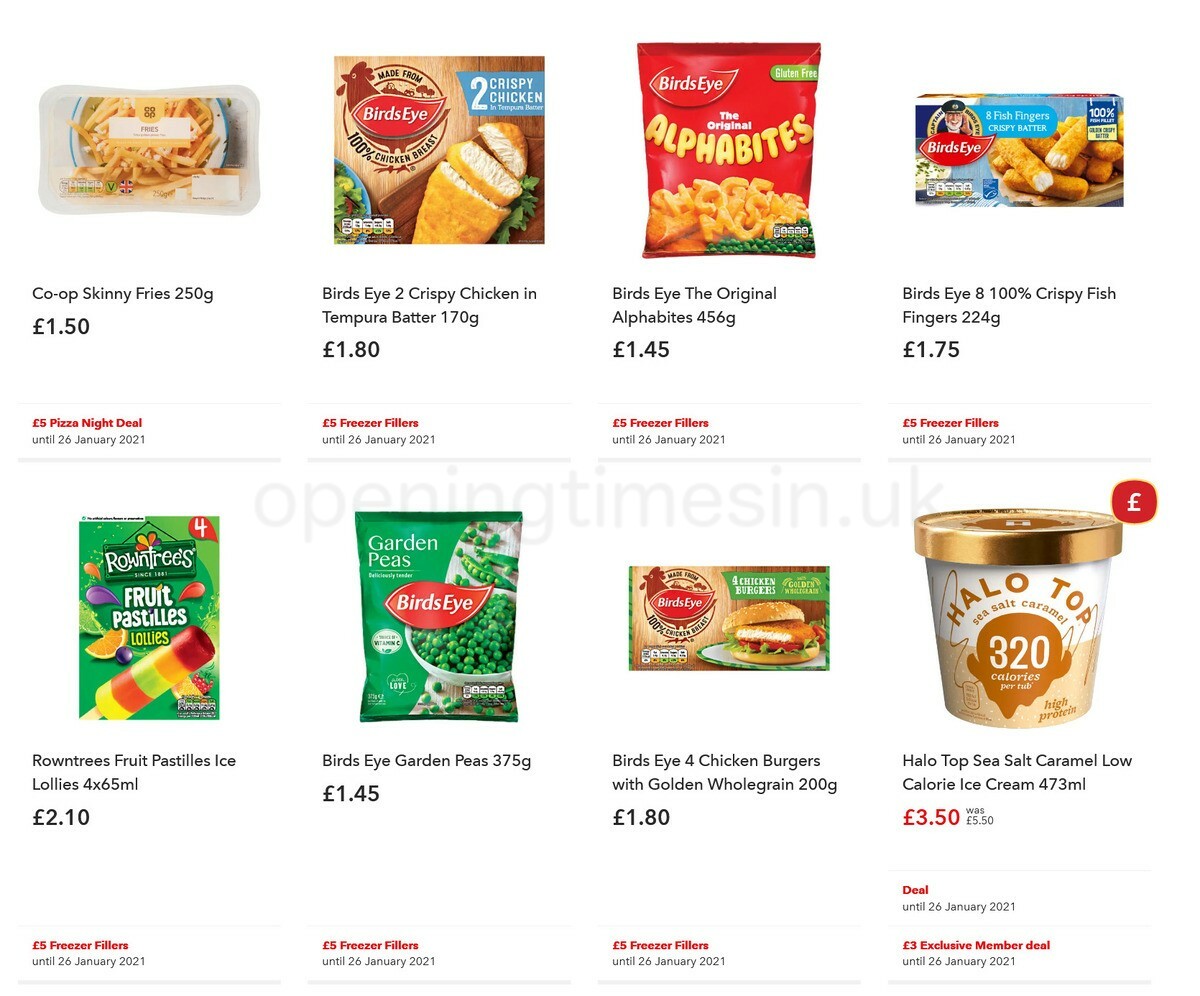 Co-op Food Offers from 2 January