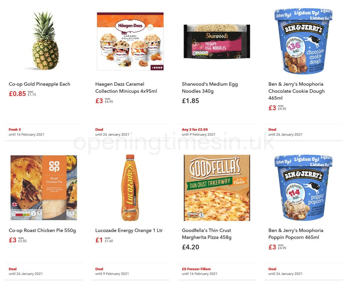 Co-op Food Offers from 27 January