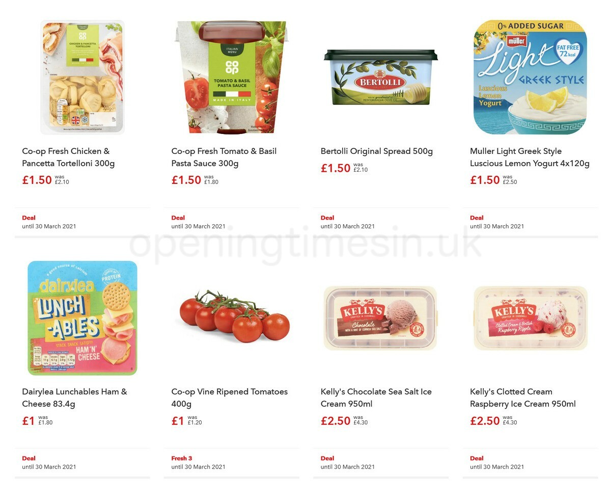 Co-op Food Offers from 10 March