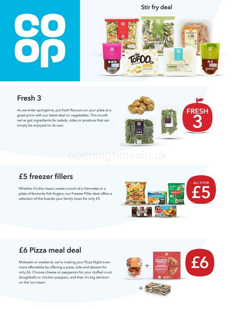 Co-op Food Offers from 31 March