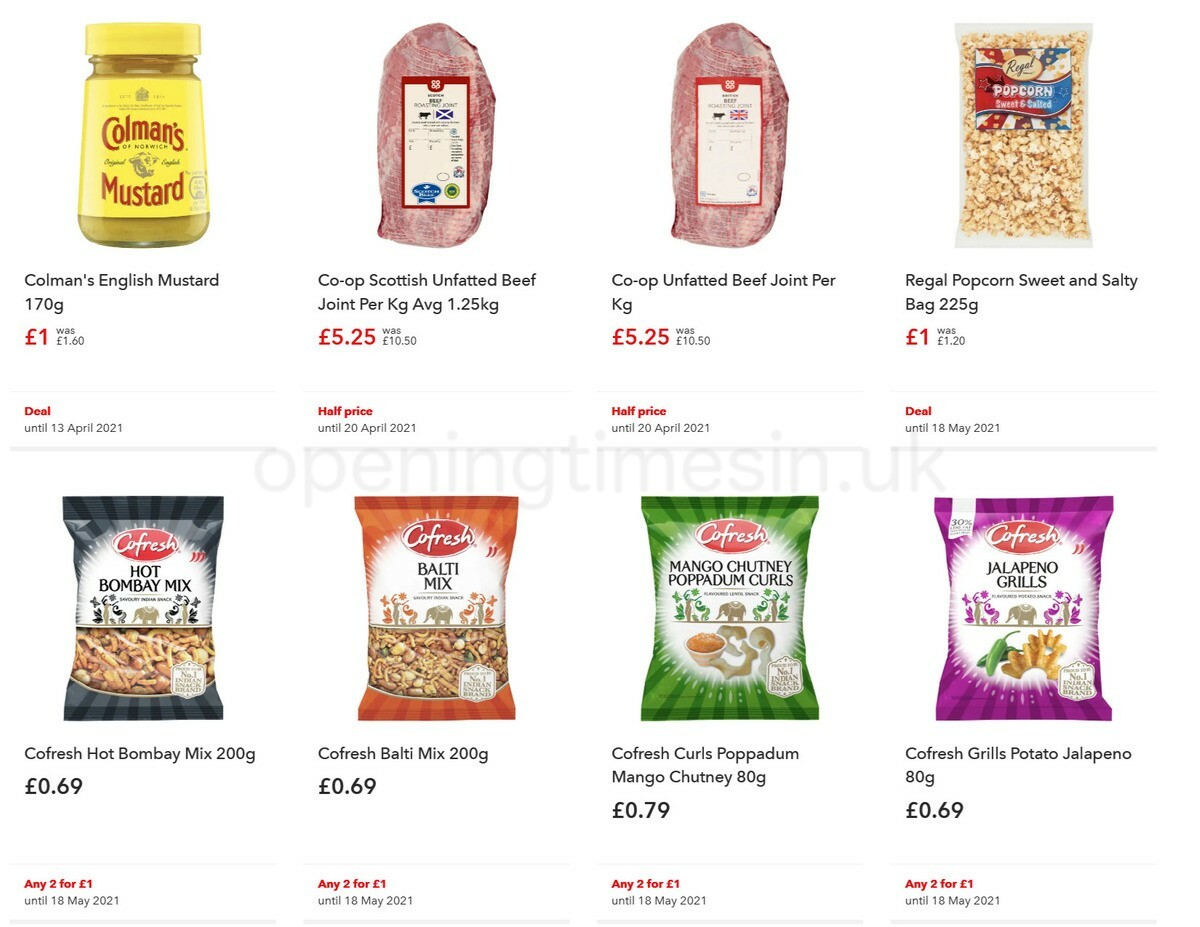 Co-op Food Offers from 31 March