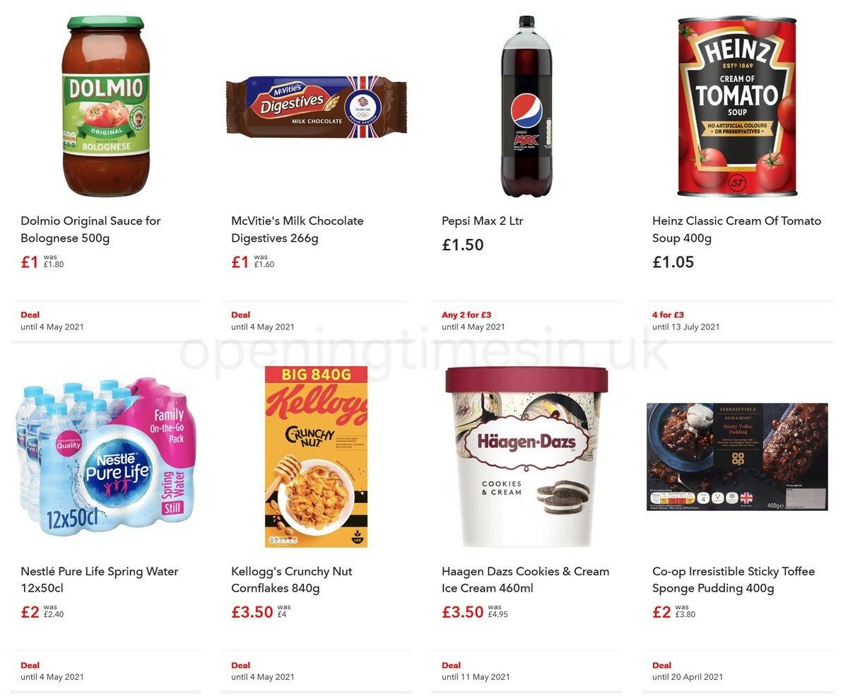 Co-op Food Offers from 21 April