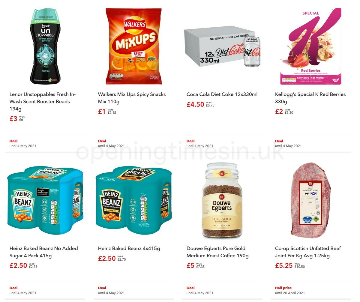 Co-op Food Offers from 21 April