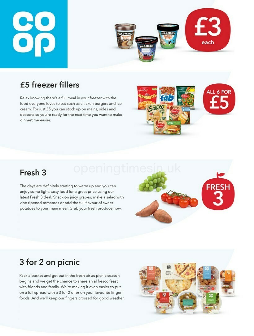 Co-op Food Offers from 12 May