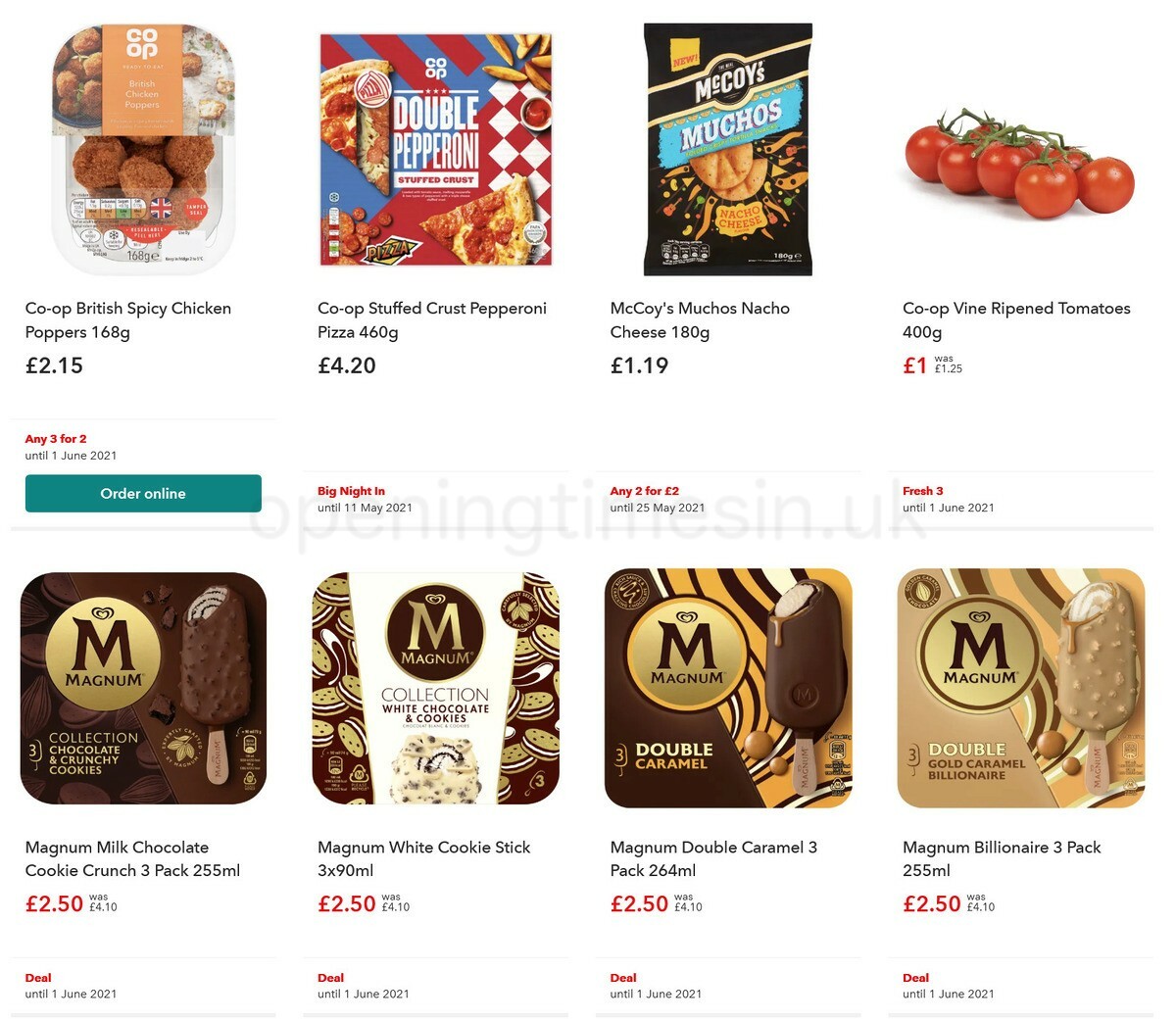 Co-op Food Offers from 12 May