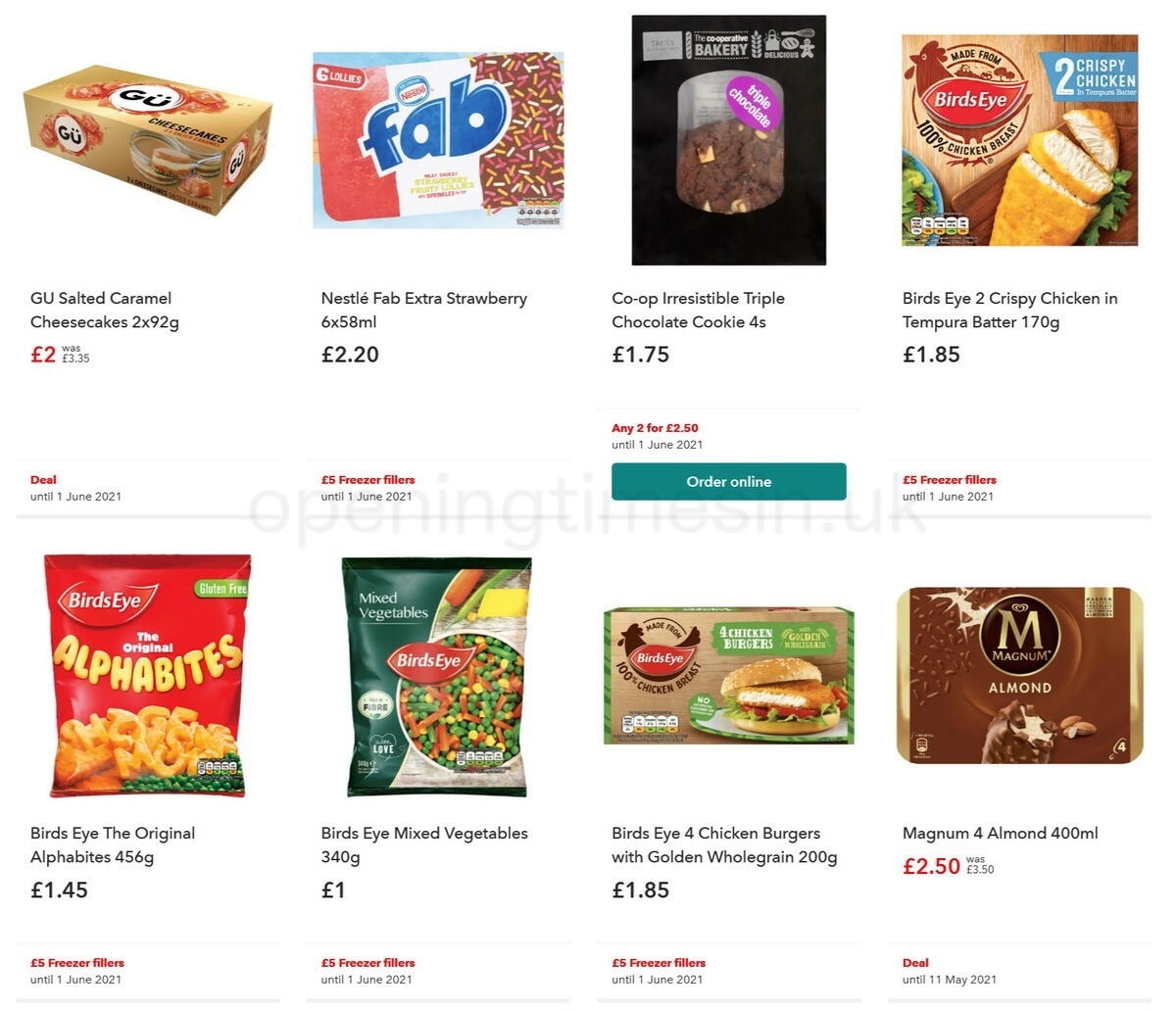 Co-op Food Offers from 12 May