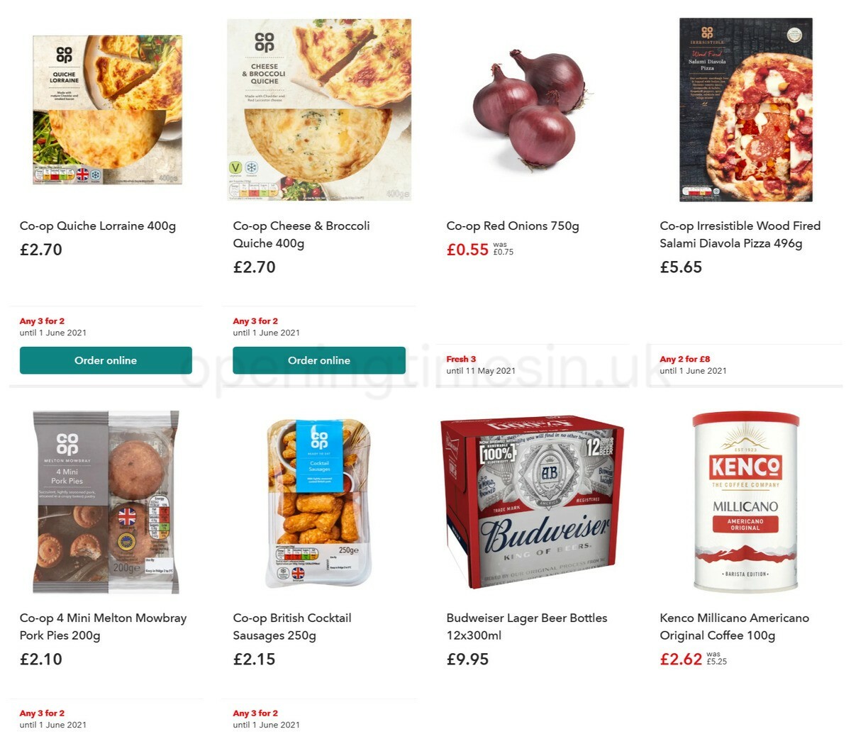 Co-op Food Offers from 12 May