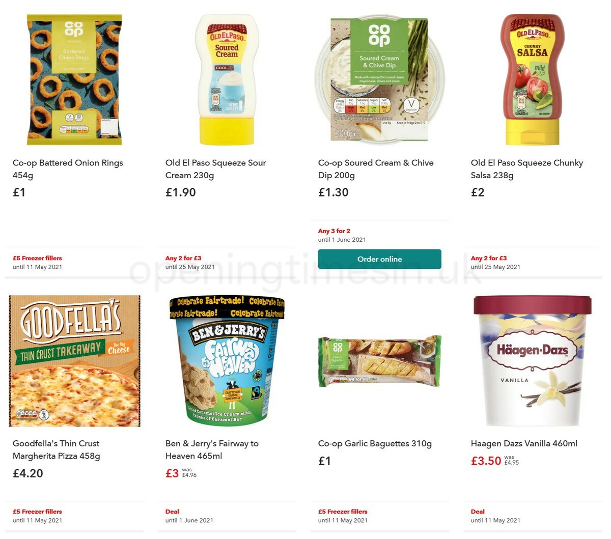 Co-op Food Offers from 12 May