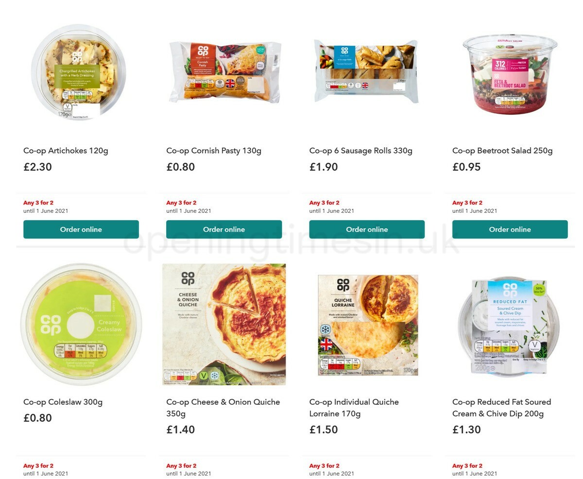 Co-op Food Offers from 12 May