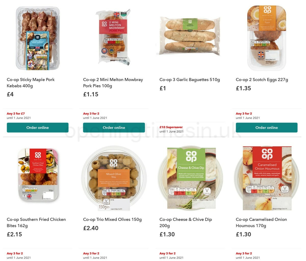 Co-op Food Offers from 12 May