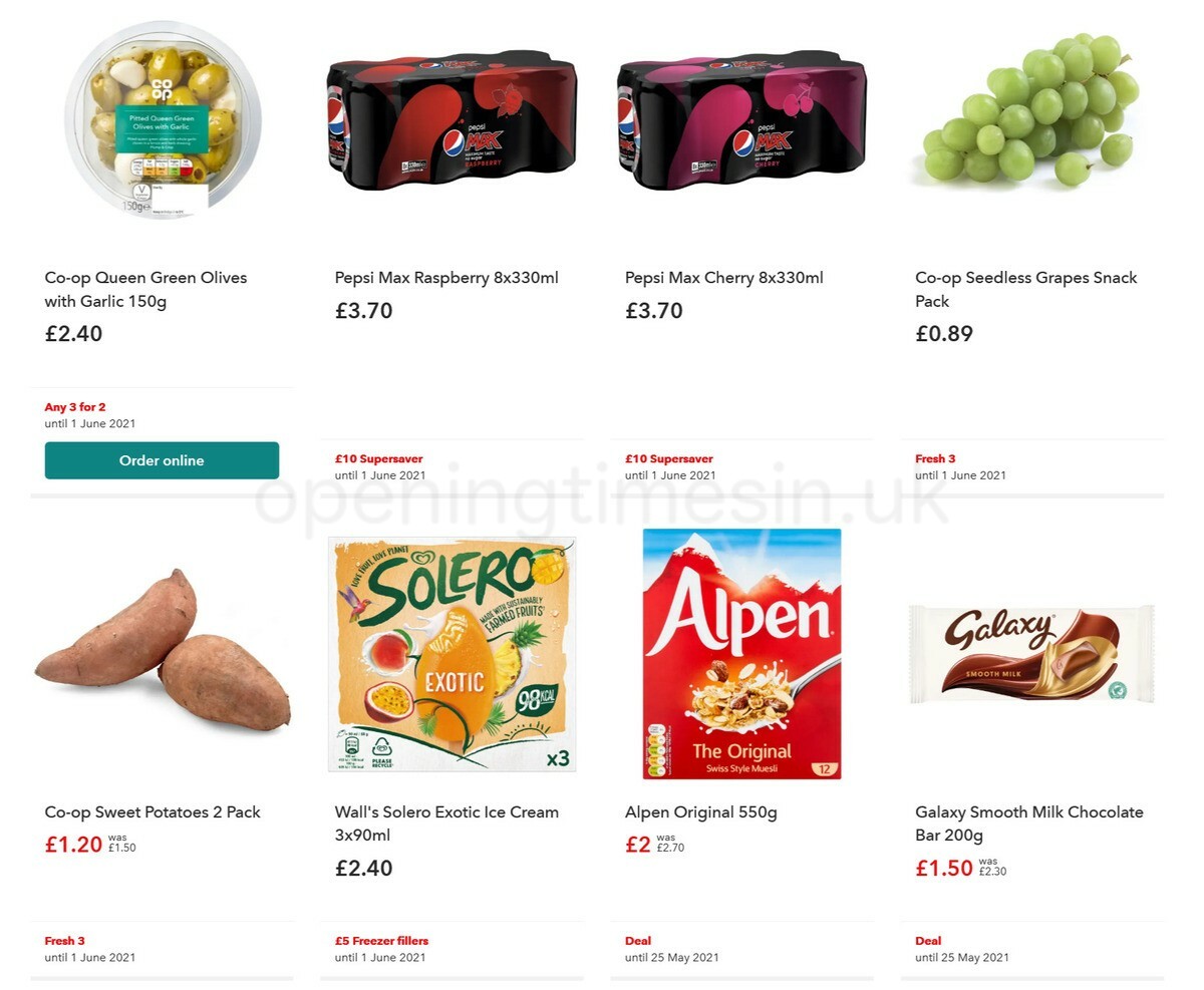 Co-op Food Offers from 12 May