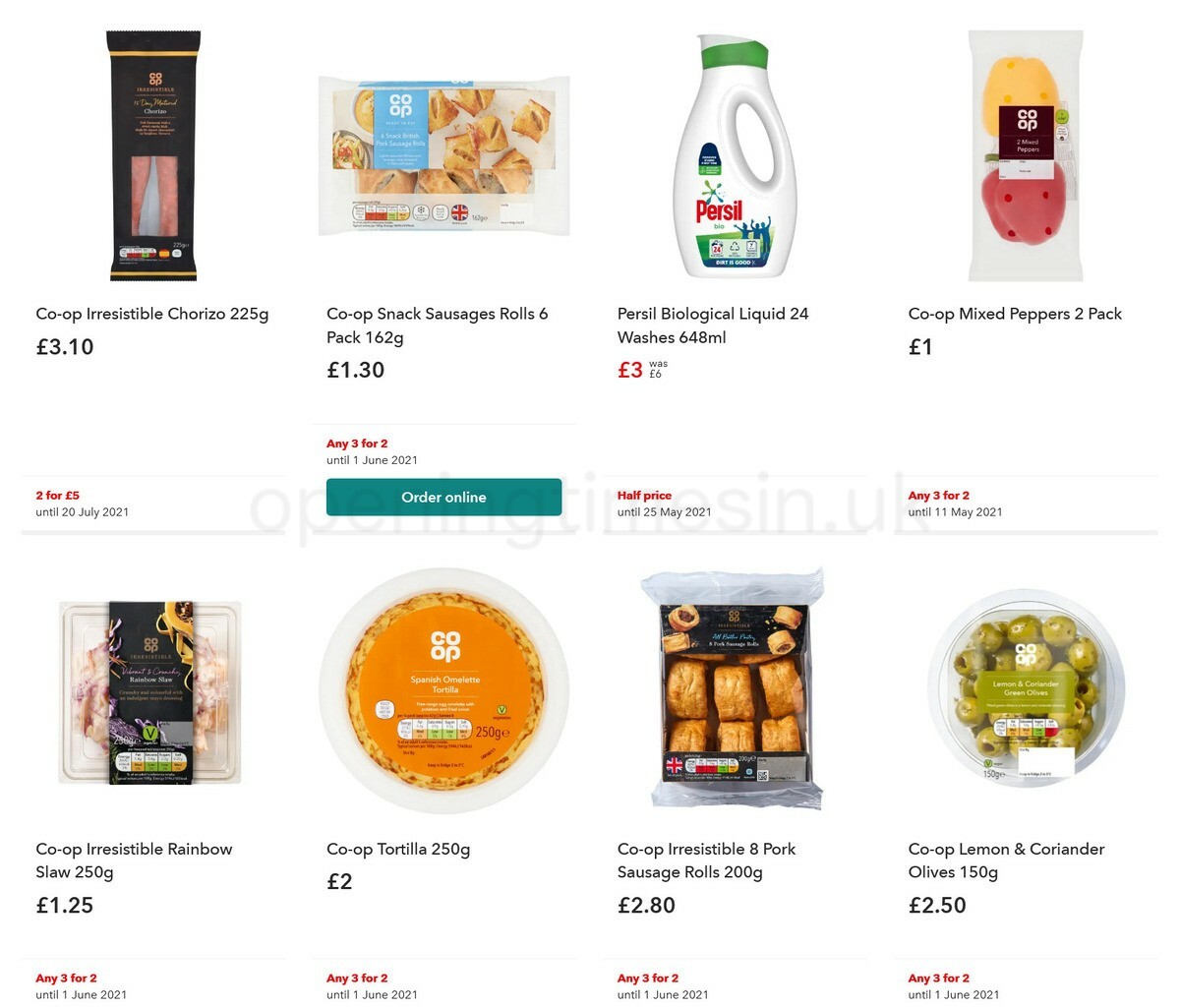 Co-op Food Offers from 12 May