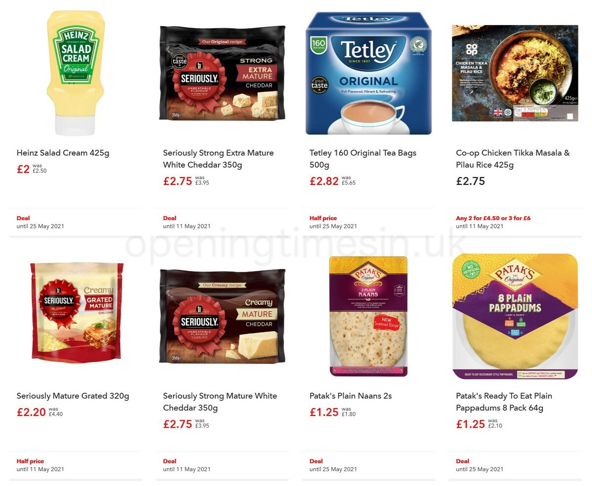 Co-op Food Offers from 12 May