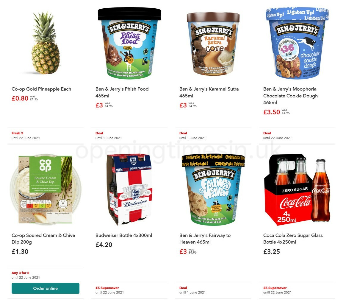 Co-op Food Offers from 2 June