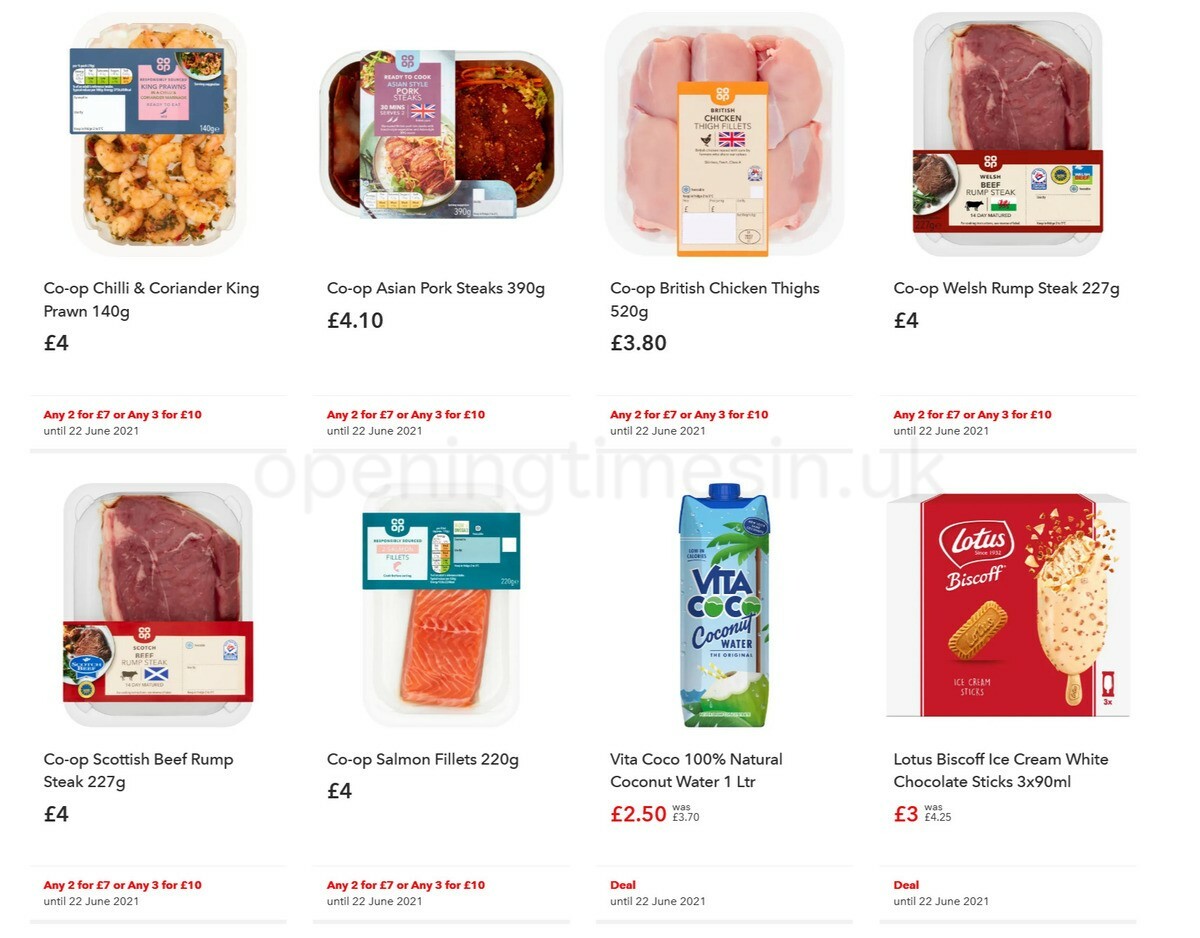 Co-op Food Offers from 2 June