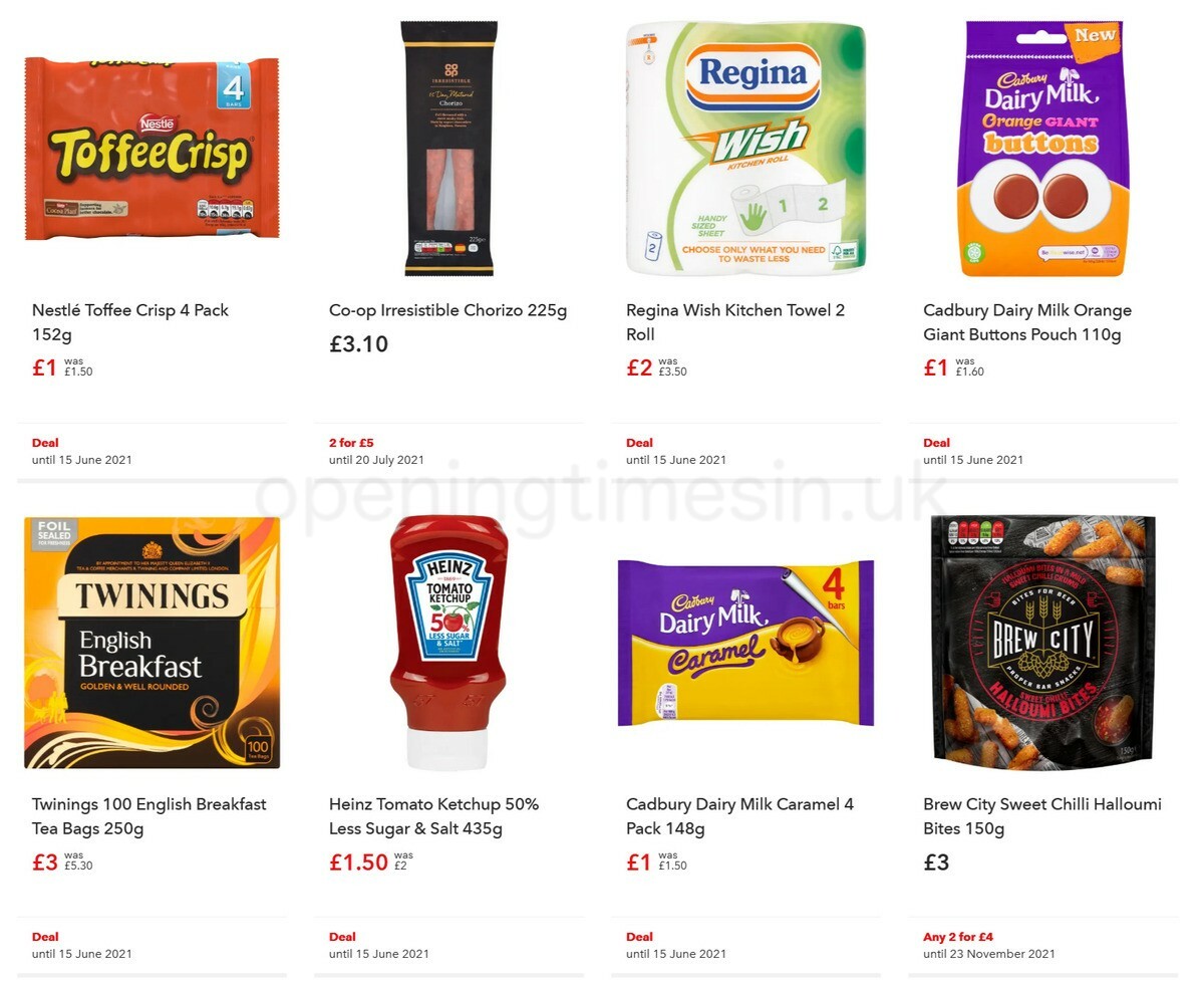 Co-op Food Offers from 2 June