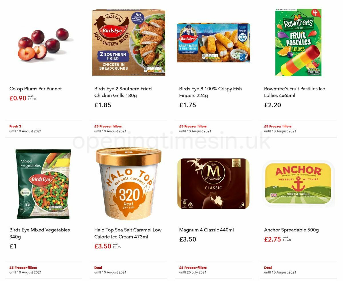 Co-op Food Offers from 21 July