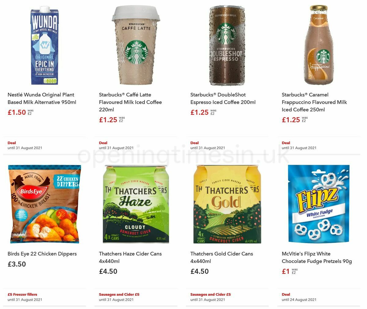 Co-op Food Offers from 11 August