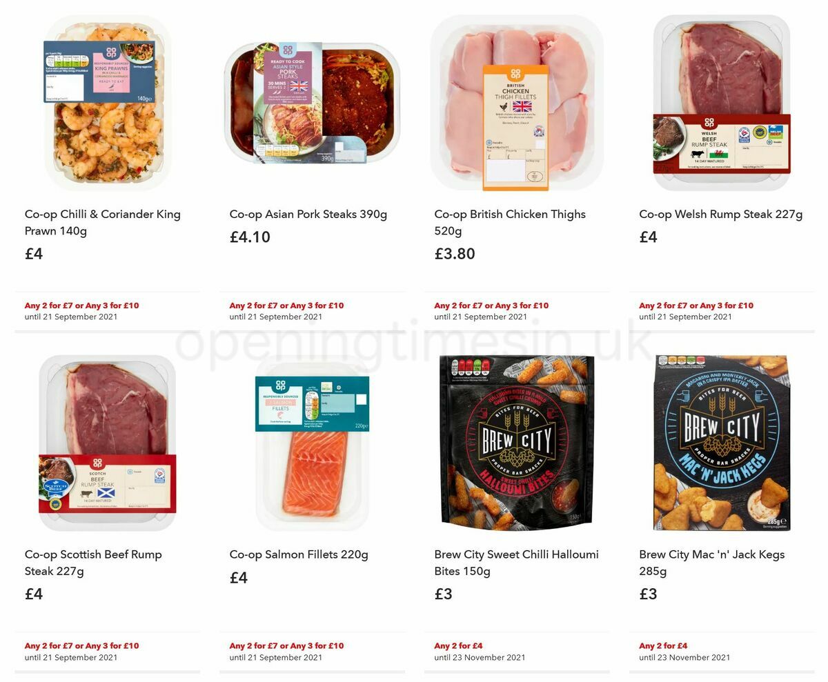 Co-op Food Offers from 11 August