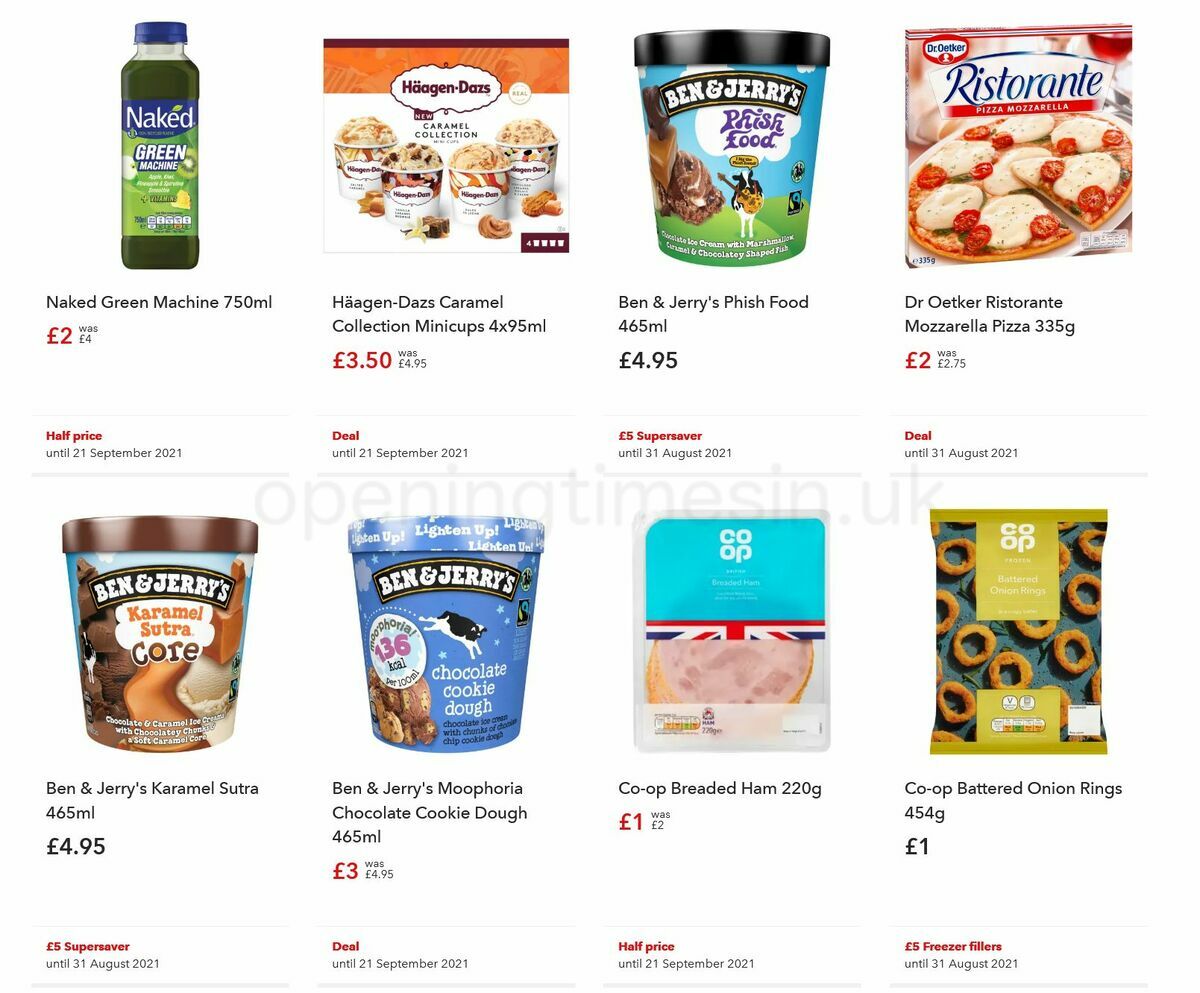 Co-op Food Offers from 1 September