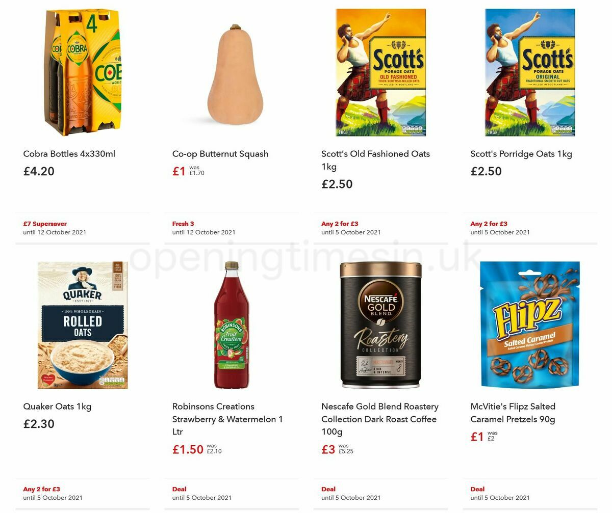 Co-op Food Offers from 22 September