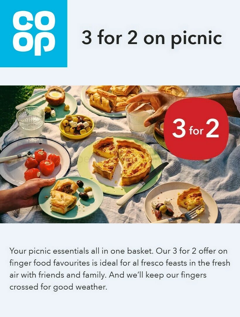 Co-op Food Picnic Essentials Offers from 10 May