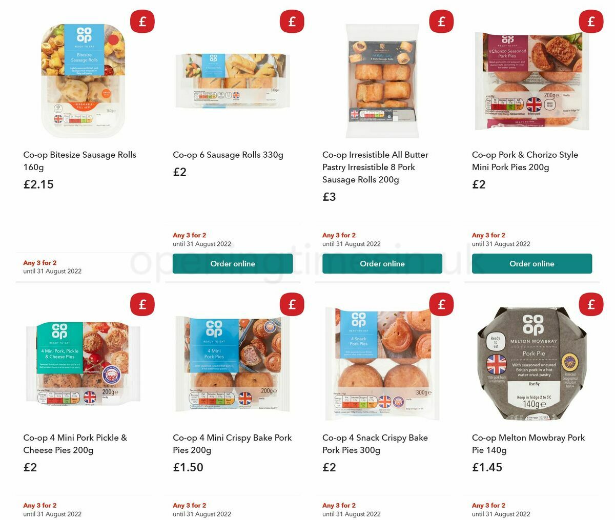 Co-op Food Picnic Essentials Offers from 10 May