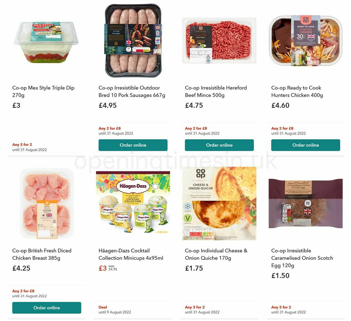 Co-op Food Offers from 20 July
