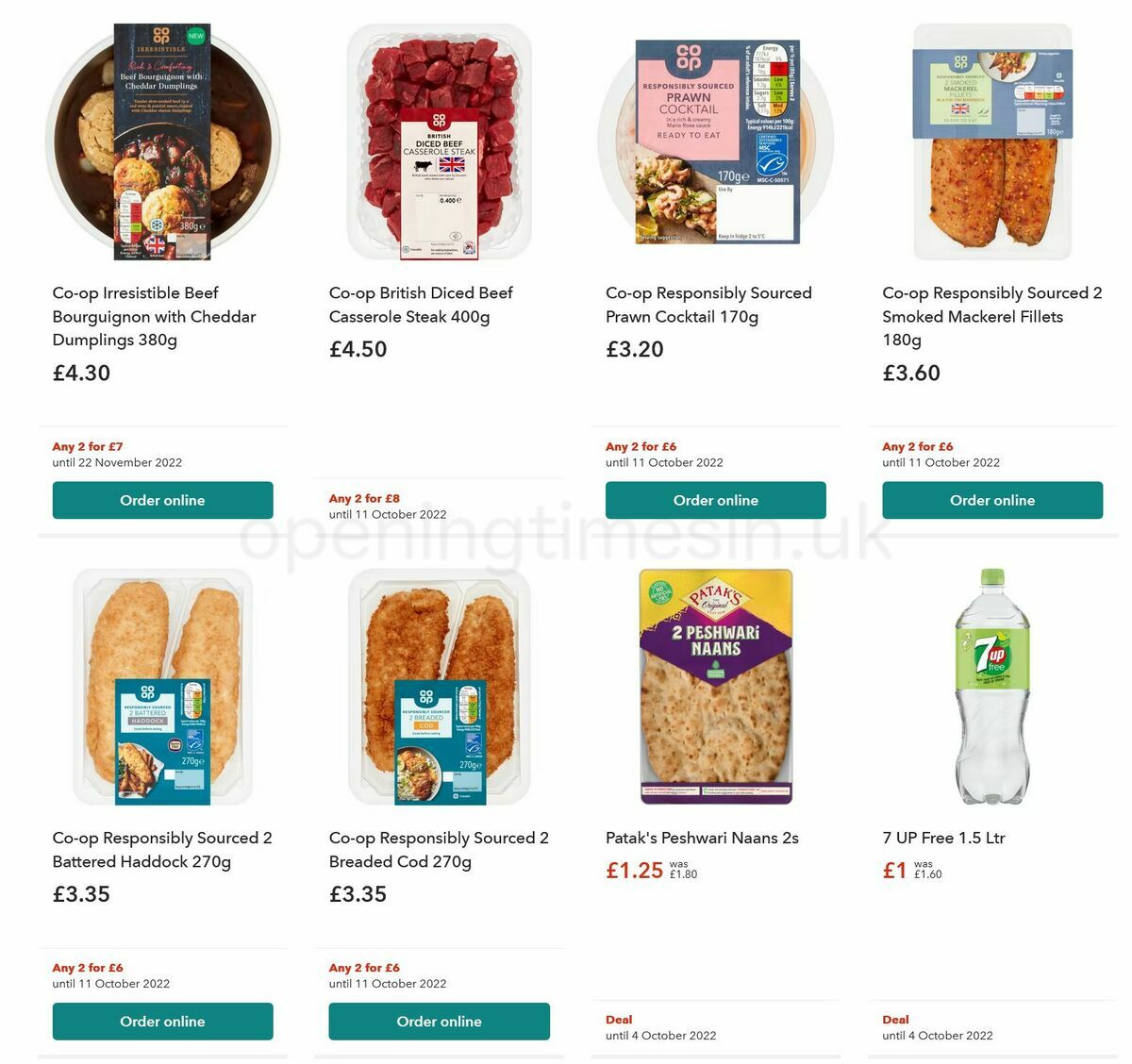 Co-op Food Offers from 21 September