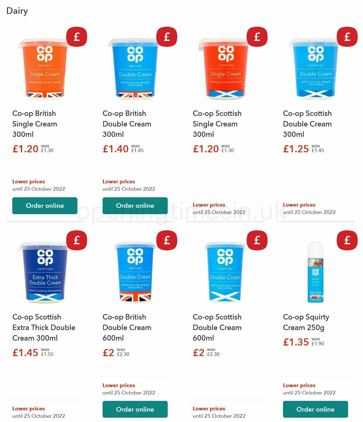 Co-op Food Offers from 11 October