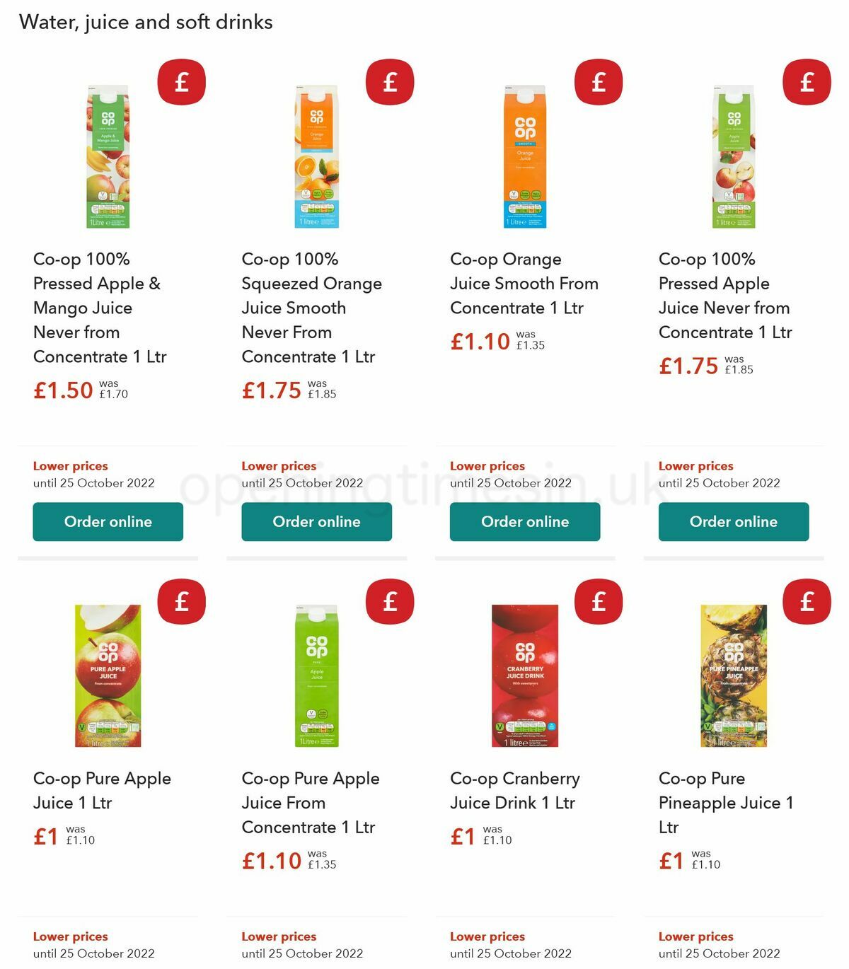 Co-op Food Offers from 11 October