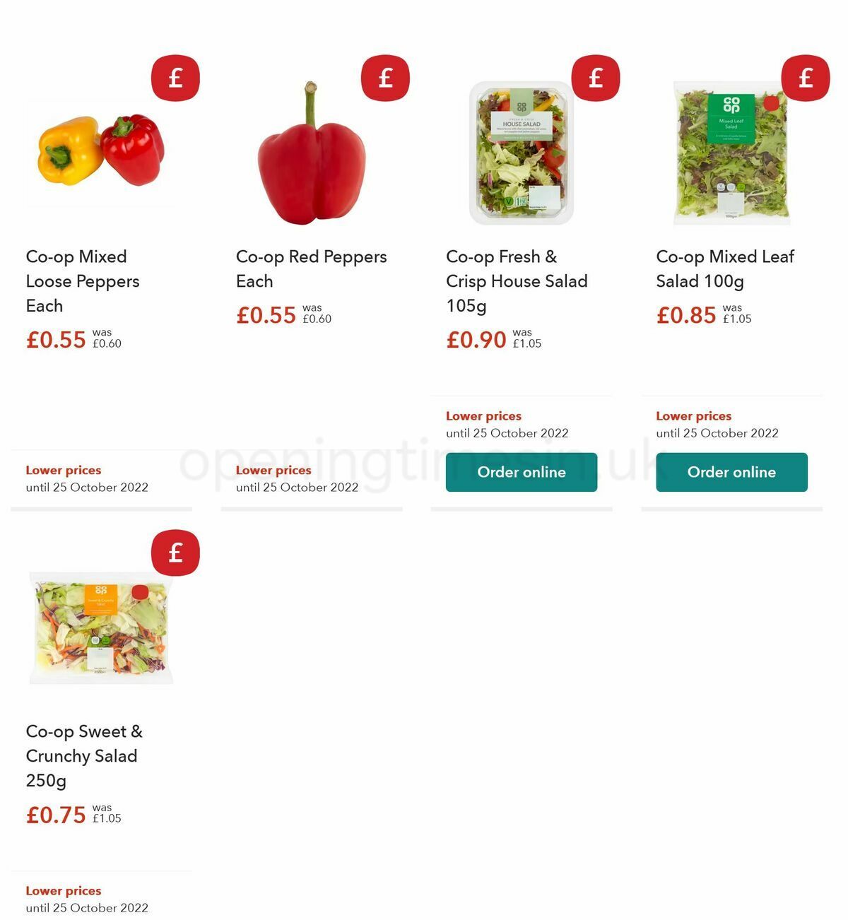 Co-op Food Offers from 11 October